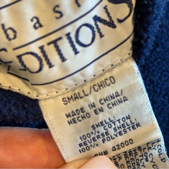 VINTAGE BASIC EDITIONS‎ 90s Denim Zip Up Hoodie Jacket 100% Cotton Size Small - Picture 8 of 13